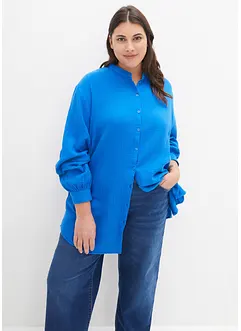 Camicia lunga in mussola di cotone, bonprix
