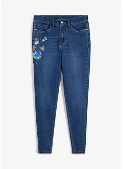 Jeans skinny, a vita media, bonprix