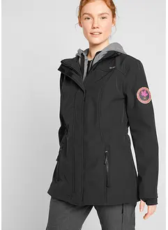 Giacca lunga 2 in 1 in softshell idrorepellente, bonprix