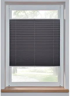 Tenda plissettata oscurante in tinta unita con retro bianco, bonprix