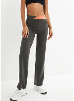Pantaloni sportivi in cotone, bootcut (pacco da 2), bonprix