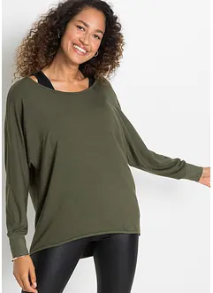 Maglia lunga con top in misto viscosa, bonprix