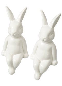 Statuetta decorativa coniglio (pacco da 2), bpc living bonprix collection
