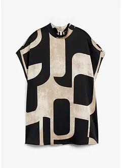 Blusa stile tunica in satin, bonprix