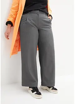 Pantaloni con pinces, vita alta e cinta comoda, bonprix