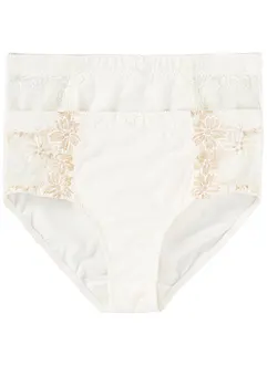 Slip modellante con ricami (pacco da 2), bonprix