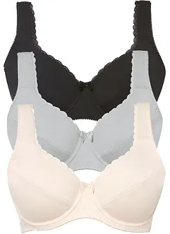 Reggiseno con ferretto e cotone biologico morbido (pacco da 3), bonprix