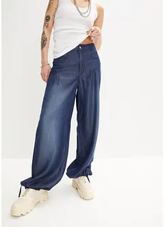 Pantaloni wide leg in Lyocell fluente, bonprix