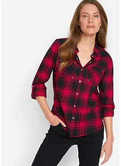 Camicia a quadri in puro cotone, bonprix