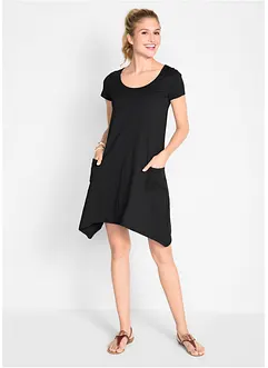 Abito corto in cotone con filato fiammato, bonprix