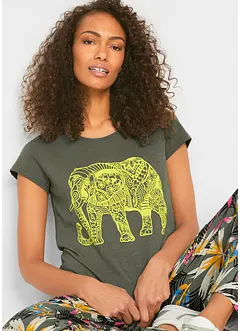 T-shirt in cotone con stampa, bonprix