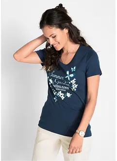 T-shirt in cotone a maniche corte, bonprix