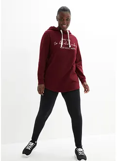 Tuta sportiva con felpa lunga e leggings (set 2 pezzi), bonprix