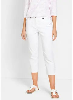 Pantaloni cropped in bengalina con fascia comoda in vita, bonprix