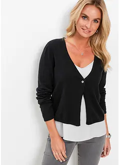 Cardigan semplice in maglia fine, bonprix