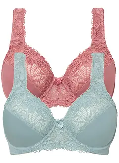 Reggiseno minimizer con spalline imbottite (pacco da 2), bonprix