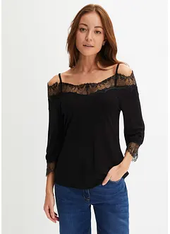 Maglia con pizzo, bonprix