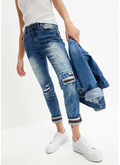 Jeans skinny con bandiere, bonprix