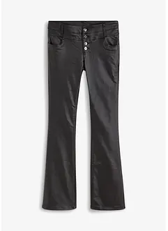Pantaloni in similpelle a zampa, bonprix