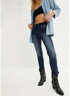 Jeggings skinny con cinta comoda, vita media, bonprix
