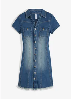 Abito in jeans con bottoni, bonprix