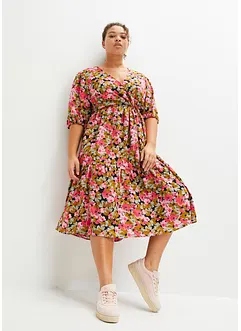 Abito midi in misto viscosa, bonprix