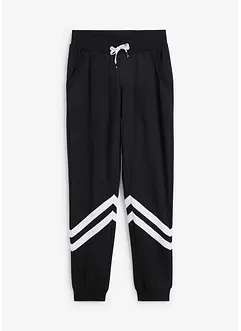 Pantaloni in felpa con righe, bonprix