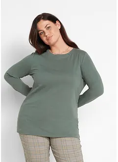 Maglia lunga con scollo rotondo a maniche lunghe  (pacco da 5), bonprix