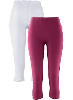 Leggings capri aderenti (pacco da 2), bonprix