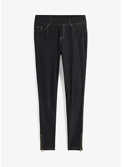 Leggings effetto jeans con cerniere, bonprix