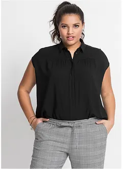 Camicetta oversize a maniche corte in viscosa fluente, bonprix