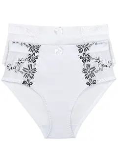 Slip modellante con ricamo delicato (pacco da 2), bonprix