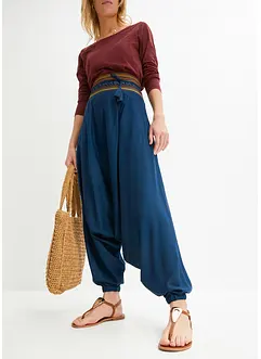 Pantaloni alla turca in viscosa fluente, bonprix