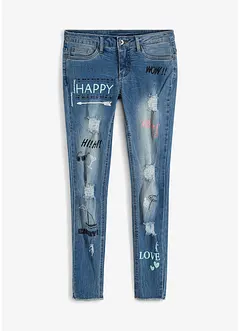 Jeans skinny, vita media, bonprix