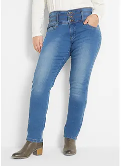 Jeans modellanti slim, vita alta, bonprix
