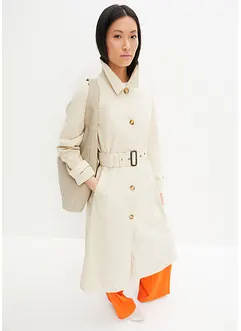 Cappotto stile trench con cappuccio staccabile, bonprix