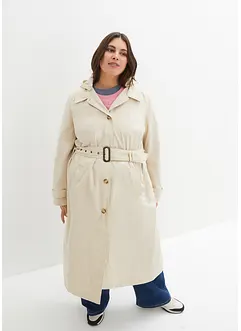 Cappotto stile trench con cappuccio staccabile, bonprix