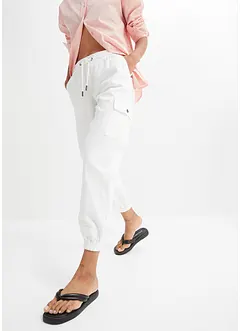 Pantaloni cargo in misto lino, bonprix