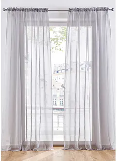 Tende trasparenti in leggero voile (pacco da 2), bonprix