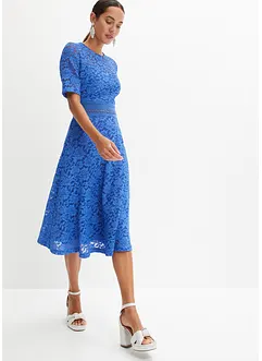 Abito in pizzo con inserto a uncinetto, bonprix