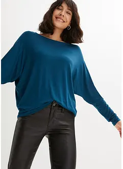 Maglia a maniche lunghe in misto viscosa morbido, bonprix