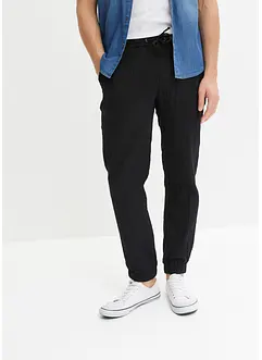 Pantaloni in mussola con elastico in vita regular fit, tapered, bonprix