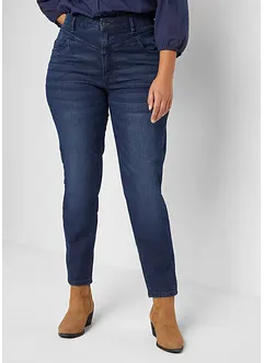 Jeans skinny cropped, vita alta, bonprix