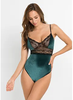 Body ouvert in velluto, bonprix