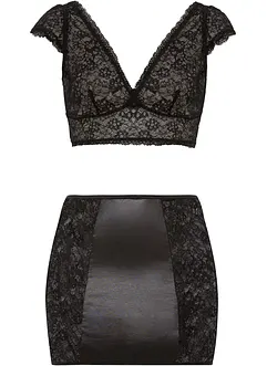 Reggiseno bustier e gonna (set 2 pezzi), bonprix