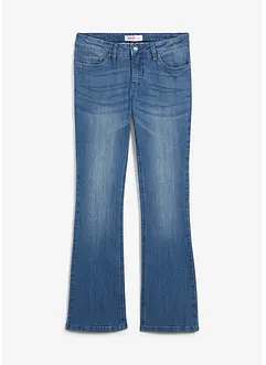 Jeans elasticizzati comfort bootcut, vita media, bonprix