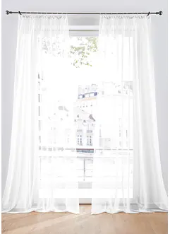 Tende trasparenti in leggero voile (pacco da 2), bonprix