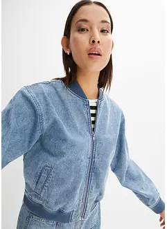 Giubbotto bomber in denim, bonprix