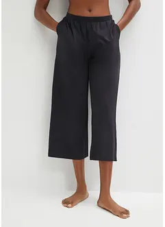 Pantaloni pigiama culotte con tasche in cotone biologico, bonprix