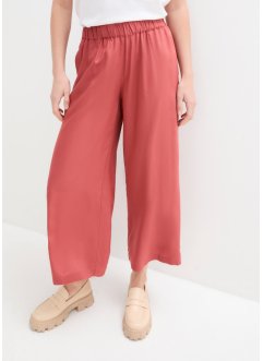 Pantaloni culotte cropped in viscosa, bonprix